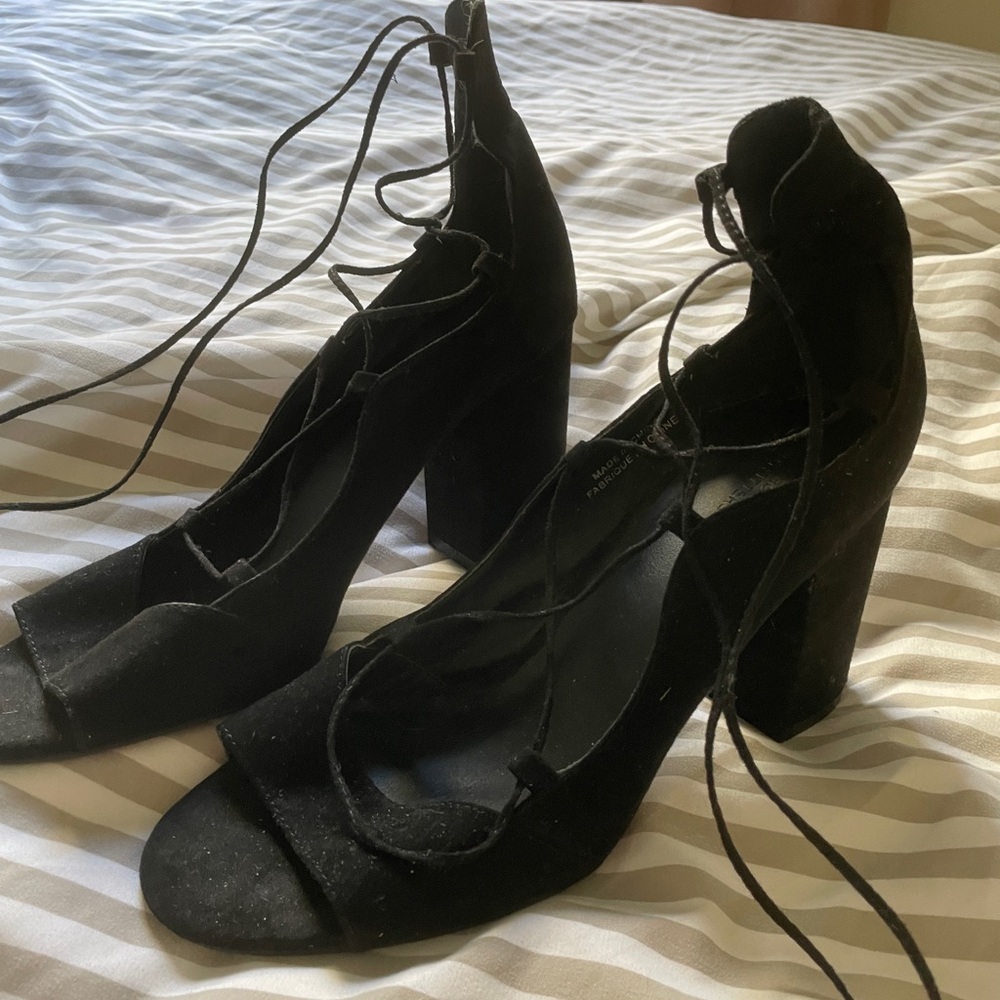 Urban Outfitters lace up black heels